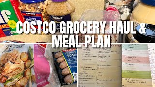 COSTCO GROCERY HAUL \& MEAL PLAN FOR WEIGHT LOSS AND FAMILY\/KIDS - E2M MEAL IDEAS AND COOKBOOK