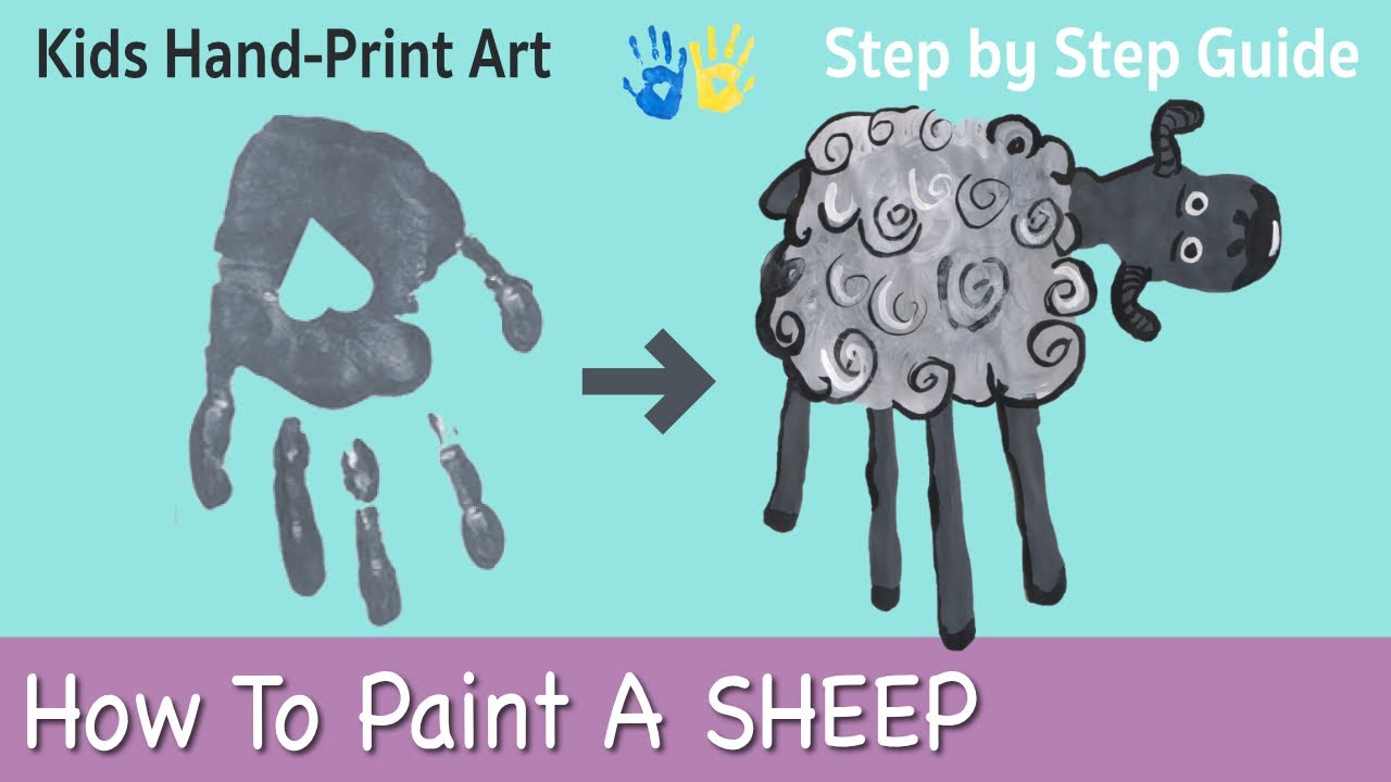 Easy to Learn Handprint Simple Drawing Tutorial for Kids