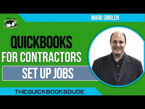 QuickBooks For Contractors - Set Up Jobs