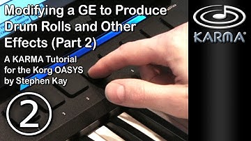 Drum Roll Tutorial - Part 2 (KARMA, Korg Oasys)