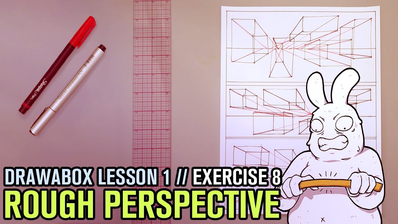 Drawabox Lesson 1, Exercise 8 Rough Perspective YouTube