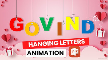 Hanging Text in Powerpoint || Hanging Letter in Powerpoint
