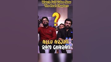 Allu Arjun and Ram Charan Relation #shorts #shortsfeed #youtubeshorts