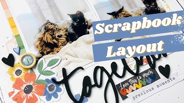 SCRAPBOOK LAYOUT /// Cocoa Vanilla Studio Storyteller and Clique Kits