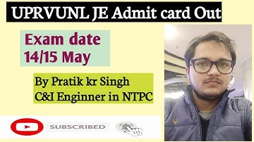 UPRVUNL JE Admit Card out