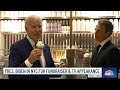 President Biden visits NYC for campaign stop, Seth Meyers taping | NBC New York