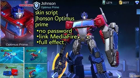 New Skin Script Jhonson Transformers!! no pw no bug Full backup| mobile legends