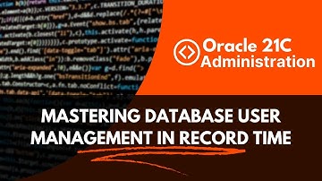 Master ORACLE Database User Management in Record Time