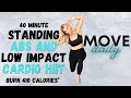 40 MINUTE STANDING AB AND NO JUMPING CARDIO HIIT | Burn 410 Calories*🔥 |Home Workout
