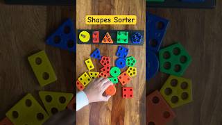 Shapes Sorting Activity 🟡🔺🟪♥️ #colors #shapes #activity #shapesorter #funactivities
