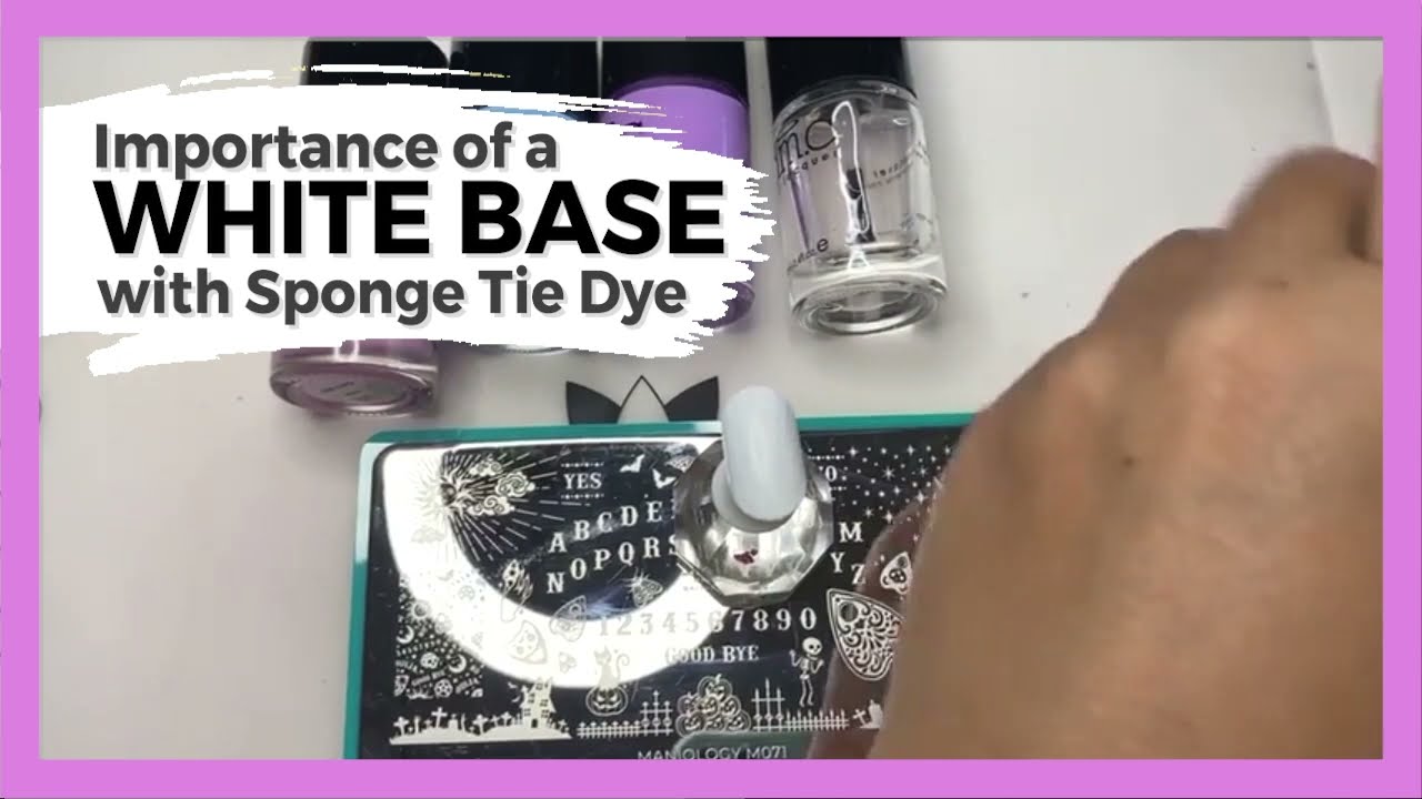 Sponging on Nail Polish WHY is a WHITE BASE is so Important! YouTube