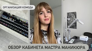 ОБЗОР кабинета МАСТЕРА МАНИКЮРА/ ОРГАНИЗАЦИЯ ЛАКОВ и КОМОДА