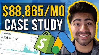 $88,865 / Month Google ADs Case Study | Shopify Dropshipping Tutorial