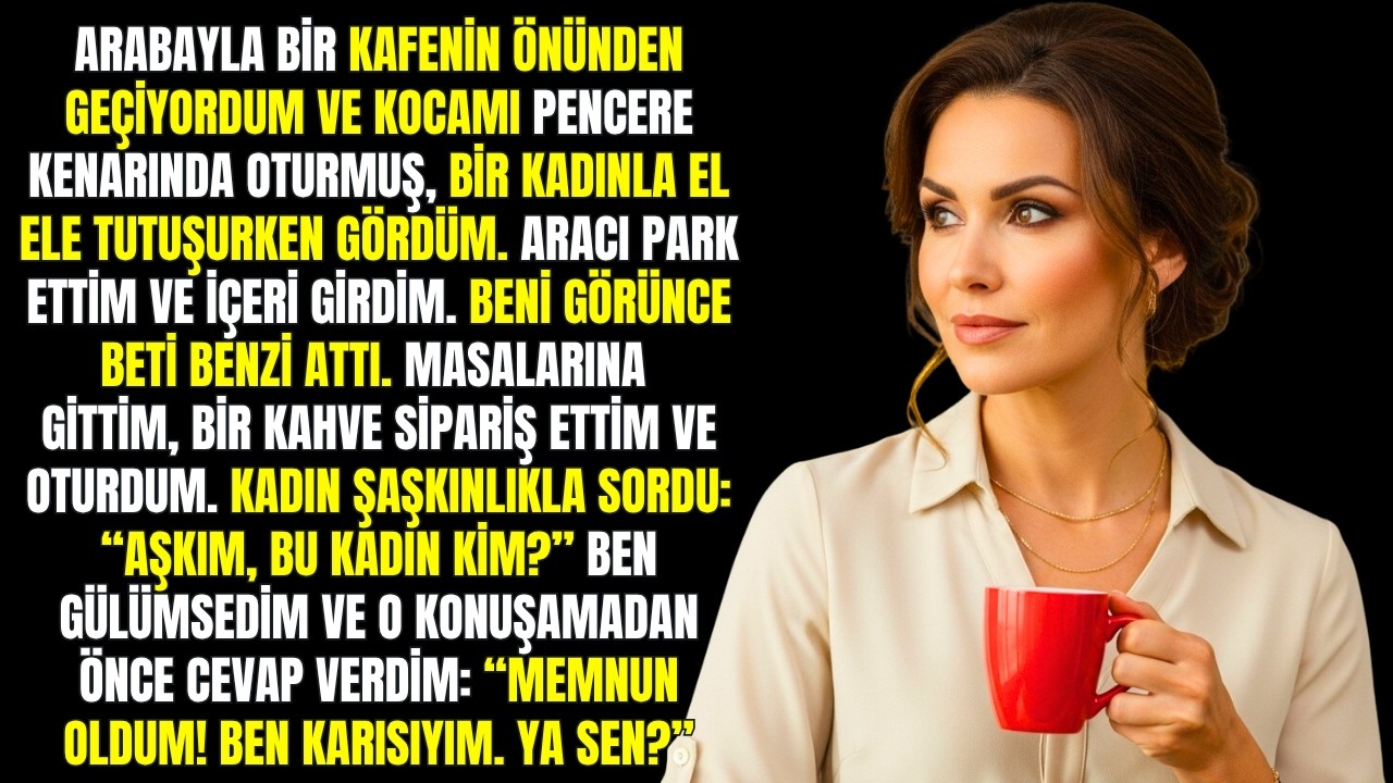 KOCAMI BİR KAFETE BAŞKA BİR KADINLA GÖRDÜM – İÇERİ GİRDİM VE KENDİMİ TANITTIM...