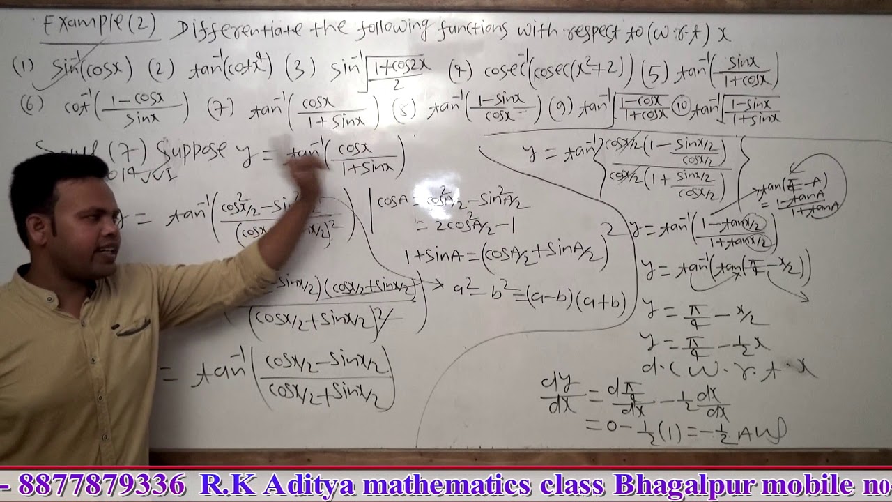 Differentiation lecture (20) - YouTube