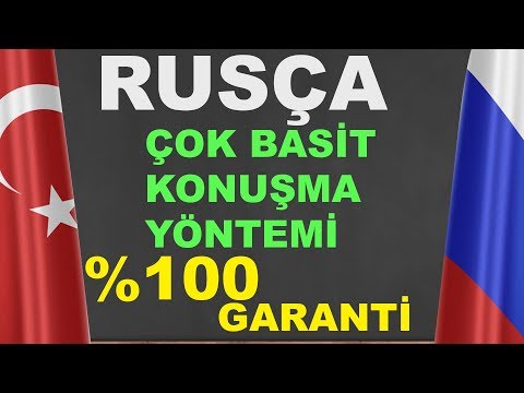 RUSÇA ÇOK BASİT KONUŞMA YÖNTEMİ (Rusça Kelimeler Cümleler Öğreniyorum)