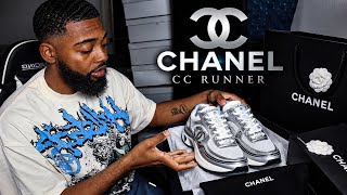 Chanel CC Runnner 'White & Silver' | Unboxing & On Foot Review!