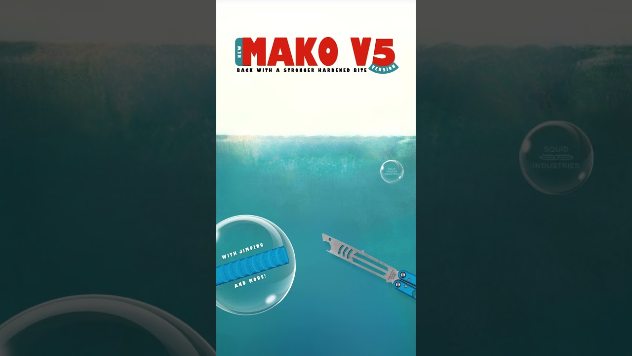 Mako Bottle Opener V5 Coming Soon | Squid Industries Butterfly Knife (Balisong) Trainer  