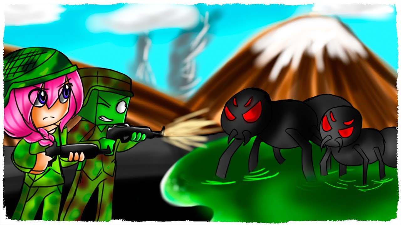 TSUNAMI DE ARAÑAS VENENOSAS CHALLENGE - MINECRAFT - YouTube