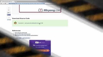 Spring Security Hello World Example