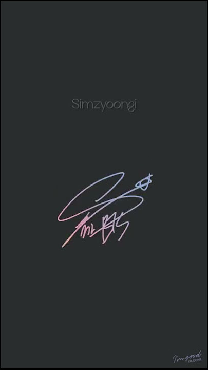BTS members official signature #bts