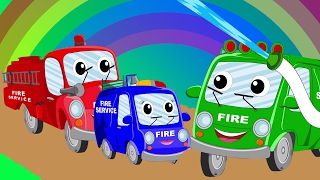 Carro de bombeiros Dedo Família | Rimas de berçário | Nursery Rhymes | Fire Truck Finger Family