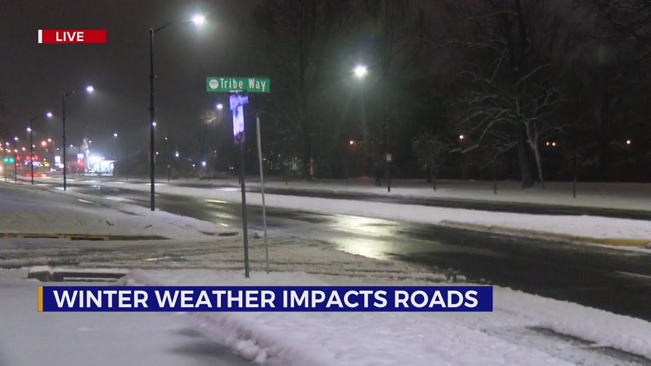 Winter slush impacts some Kingsport roads - YouTube