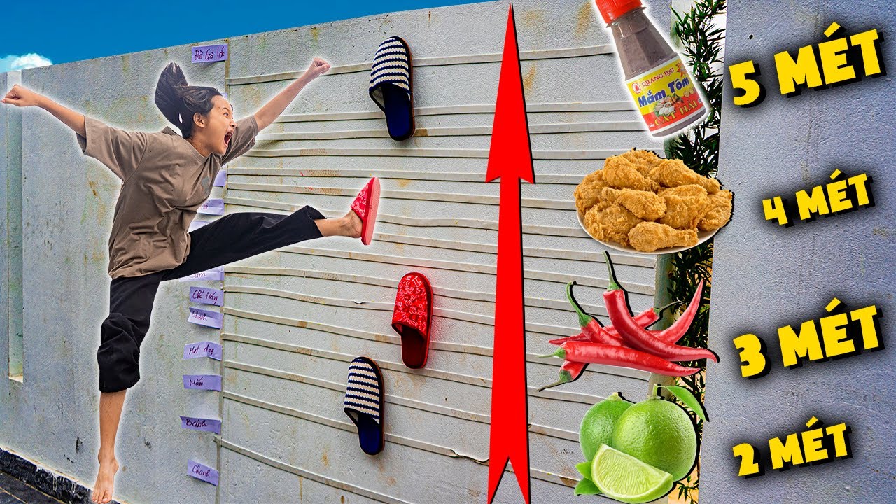 Thái Chuối | Thử Thách Nhảy Cao Nhận Đồ Ăn - Jump High