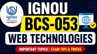 BCS-053 Exam Strategy 2026 🔥 Important Questions, Topics &amp; Revision Tips