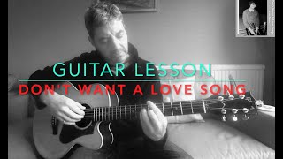 Guitar LESSON: Don't Want A Love Song (Bryant Barnes) Chords \/ Tutorial