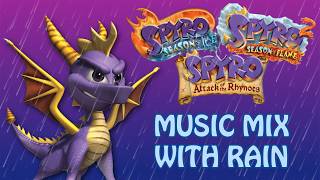 Spyro GBA Music Mix w/ Rain for Study, Sleep, and Relaxation