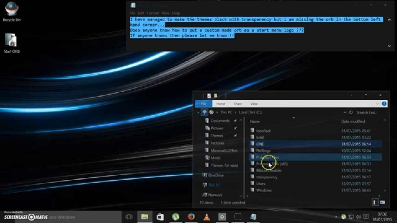 how to get the black windows 10 theme