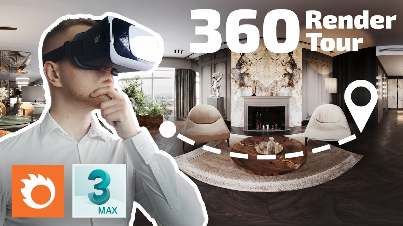 Max - 360 º Panorama 3d Render Tour [3ds Max YouTube