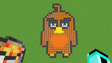 Angry Birds | How to Draw in Minecraft? | Pixel Art
