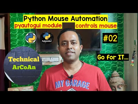 Python マウスオートメーションチュートリアル (パート 02) | Python を使用したマウスの制御 | moveTo()、click() #python