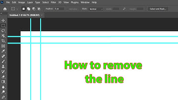 How to remove ruler lines in photoshop