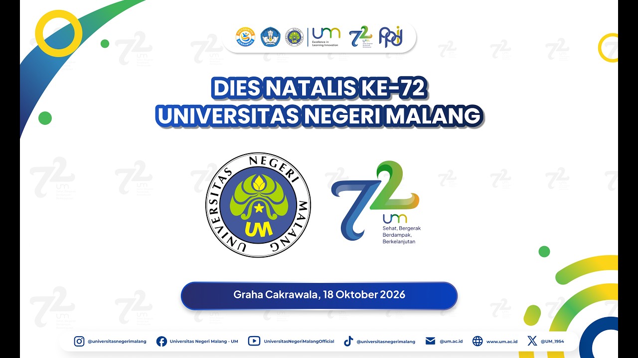 🔴LIVE - UPACARA DIES NATALIS KE-72 UM