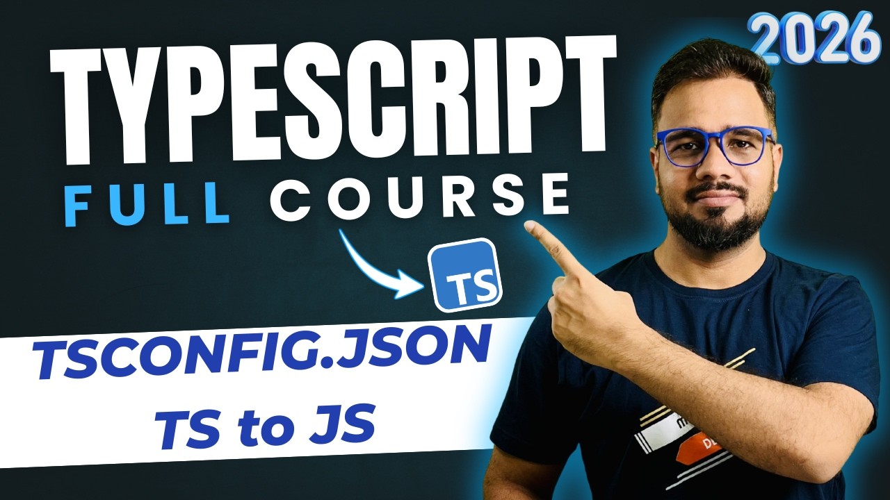 TypeScript Tutorial #5 - TypeScript Compilation + tsconfig.json - YouTube