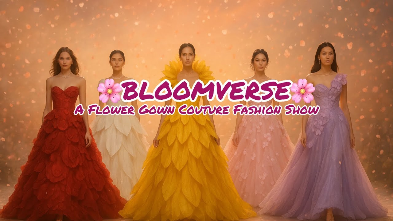 Bloomverse | A Flower Gown Couture Fashion Show 💐🌼🌸🤍