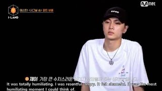 I-LAND Jay feeling anxious and humiliated (english sub)