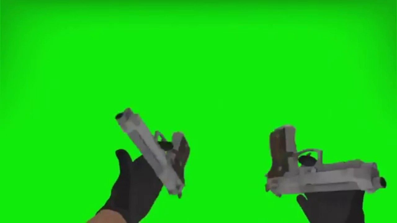 5 CS GO Dual Berettas Green Screen - YouTube