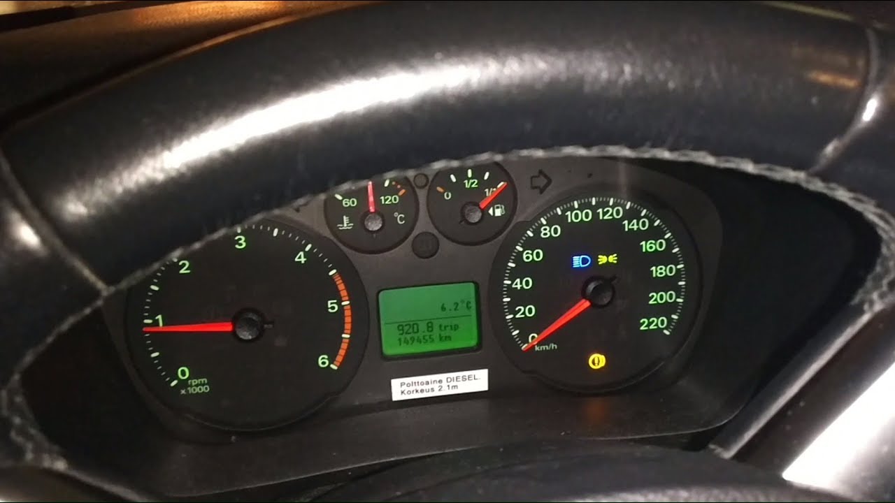 How to turn on high beam (full beam) headlights in Ford
