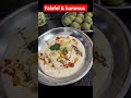 Middle east food falafel  hummus