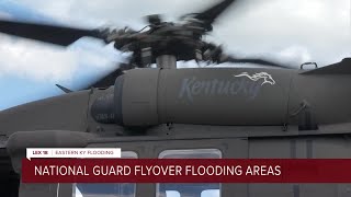 National Guard flyover flooding in Eastern Kentucky