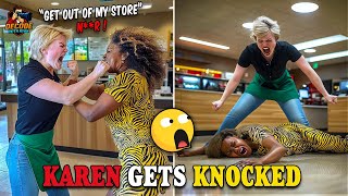 Karen HARASSES Stranger and Gets TOTALLY WRECKED | BEST Karens Compilation Caught on Camera
