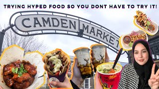 Camden market| The Alley: TRYING HYPED FOOD SO YOU DON&#39;T HAVE TO TRY IT! 🇬🇧