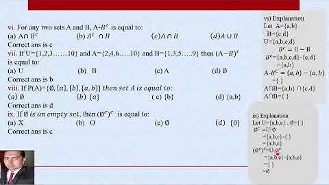 8th Mathematics Chapter No.1  Lecture No.10 Review Exercise No.1 by HUSNAIN RAZA