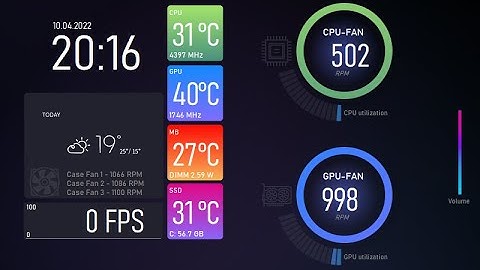 Aida64 Sensor Panel - Smart Home (800x480px) by Exhumed