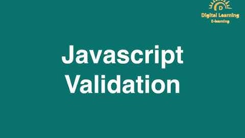 30 Javascript Validation | Online Training Download app from below link