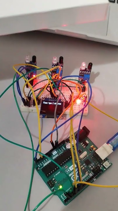 lR sensor+ LEDs + OLED #arduino #arduinoproject #robotics #dcmotor # ...
